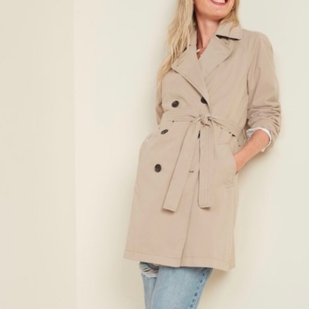 Old Navy Beige Trench Coat with Belt